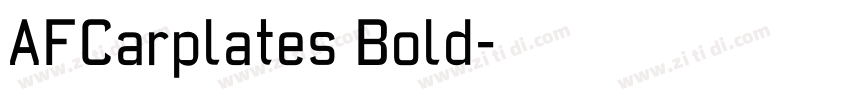 AFCarplates Bold字体转换
